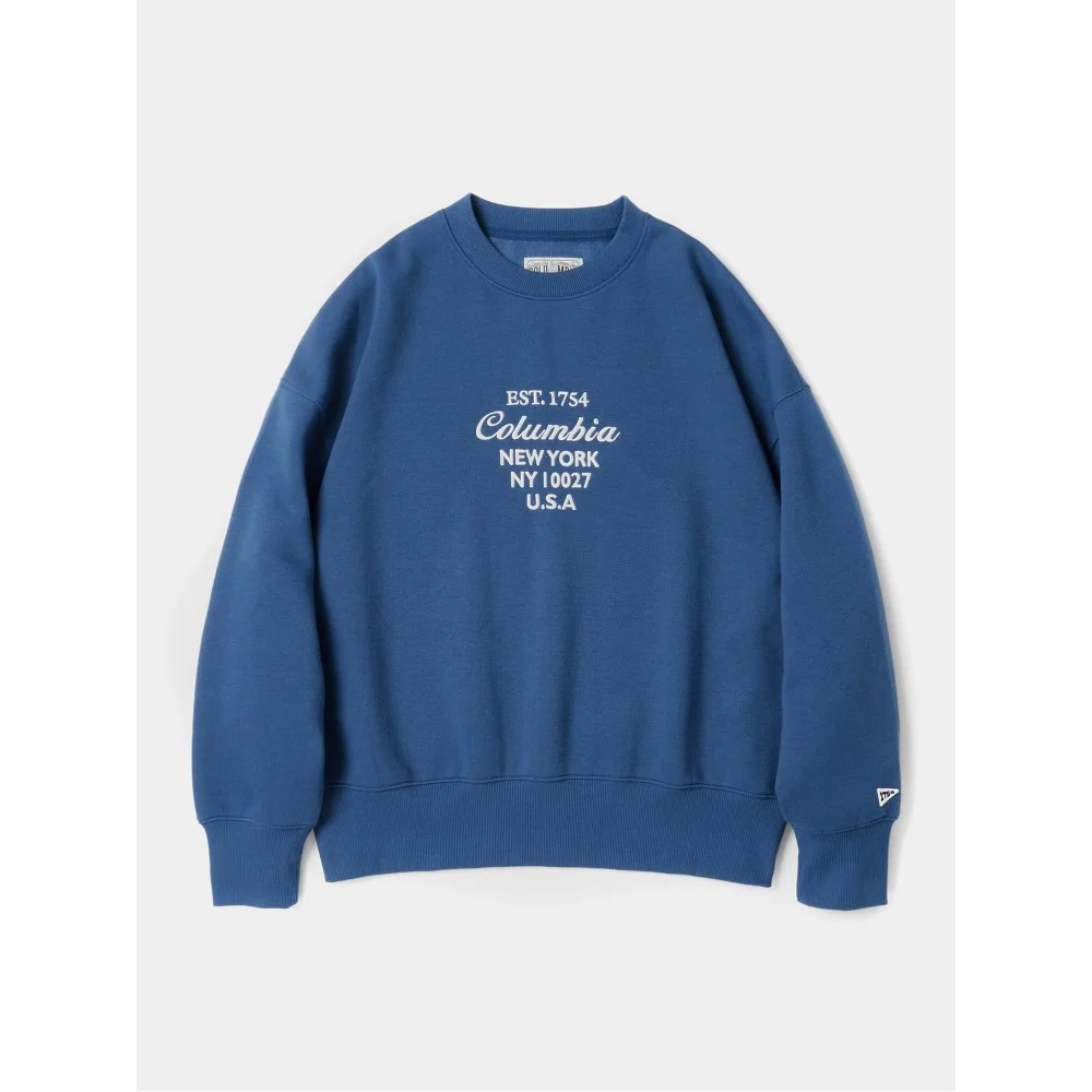CU BIG SCRIPT WOMEN TERRY SWEATSHIRTS 法國藍
