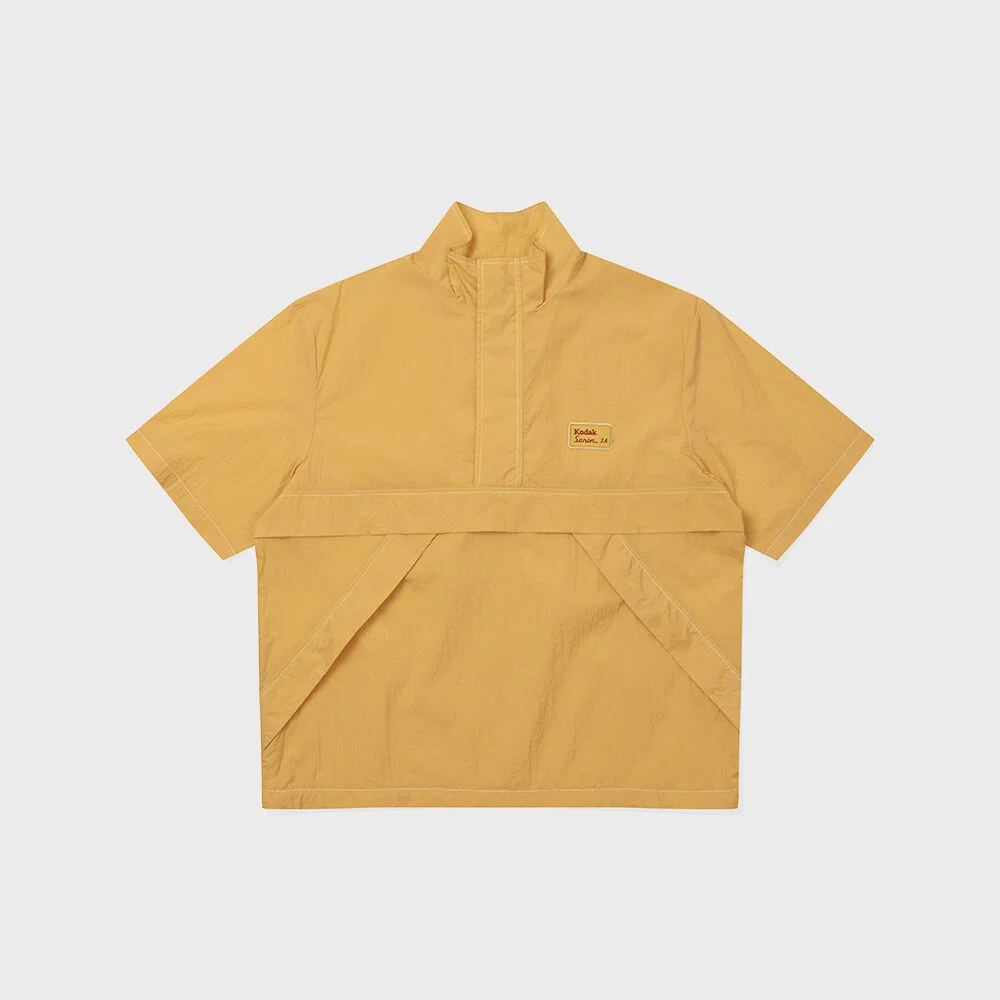 Treasure 島嶼 Stand Neck 梭織 短袖T恤 YELLOW