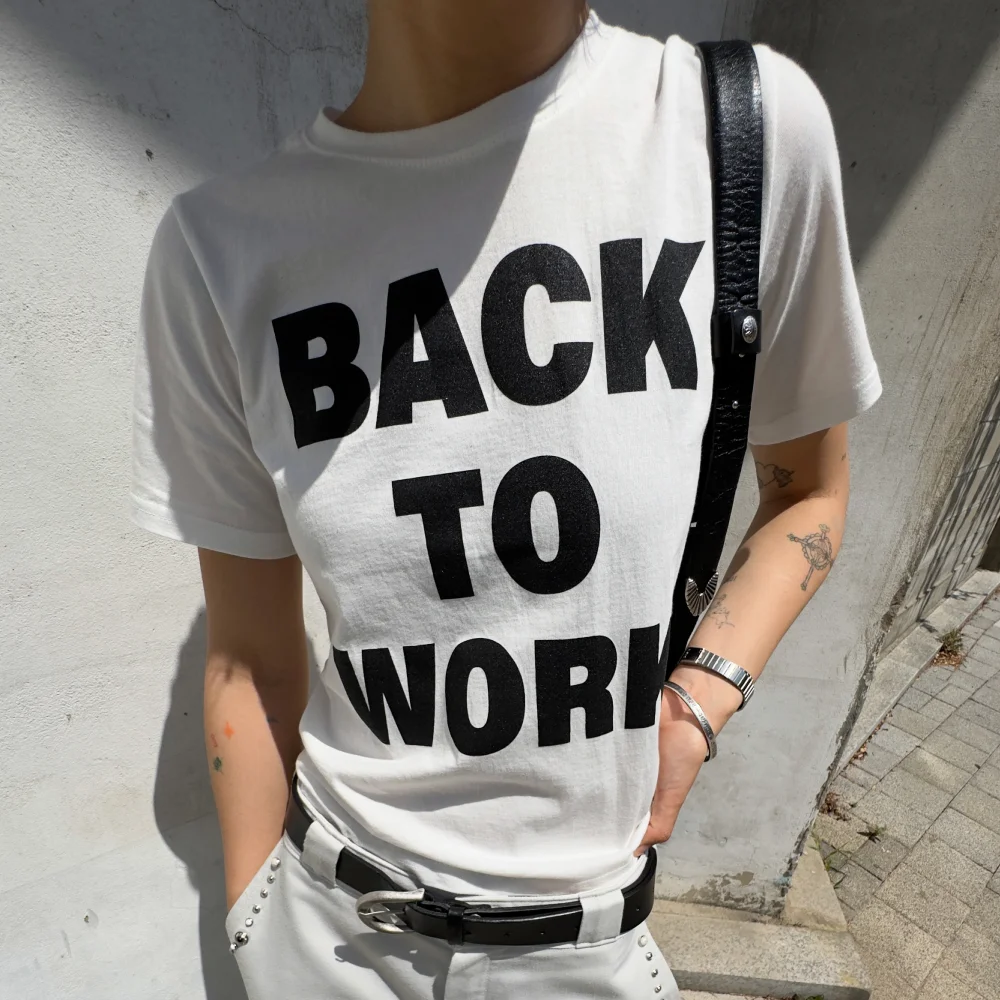 Back To Work-T-shirt - White