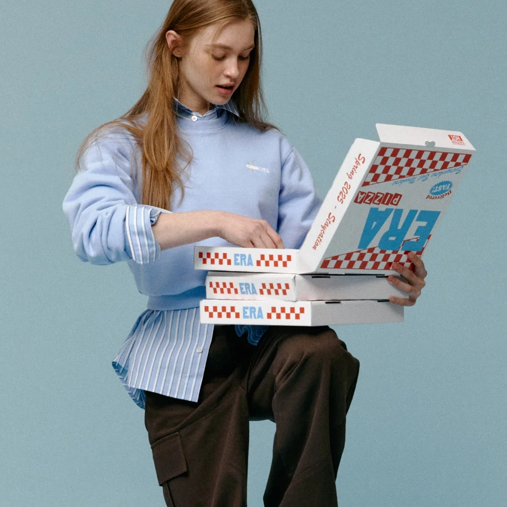 UNISEX ERA HEAVY SWEATSHIRTS - ICE BLUE