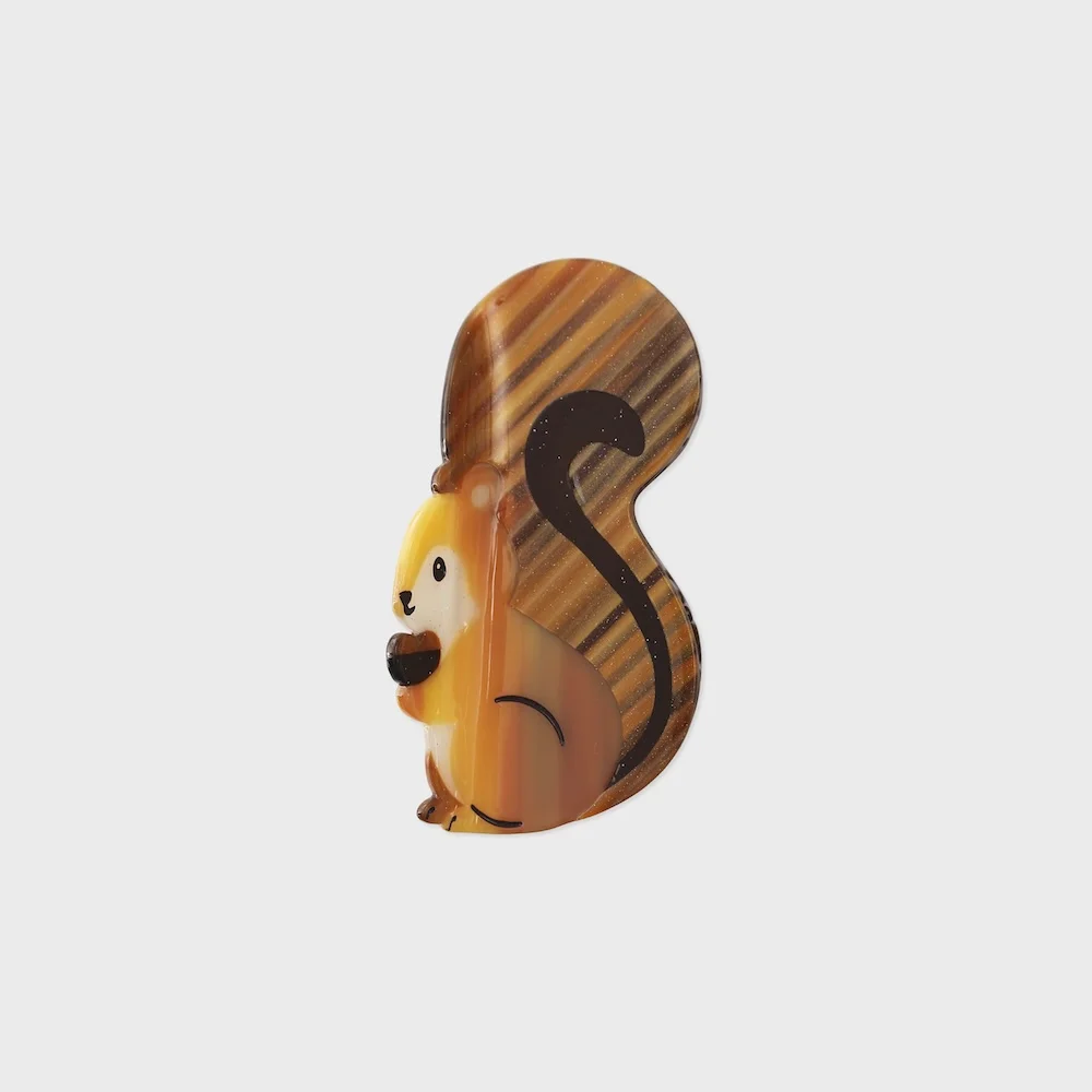 hair clip squirrel