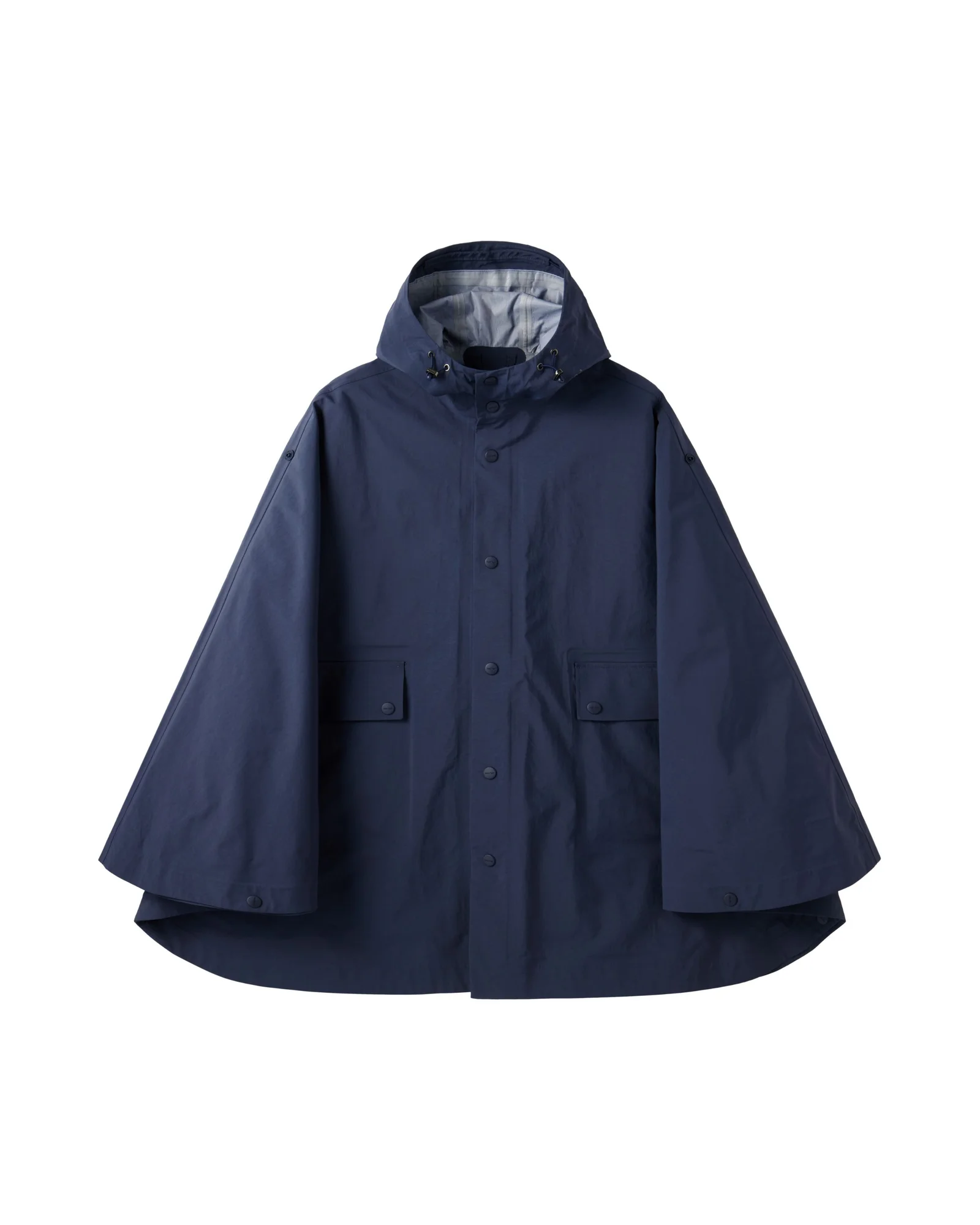 W PONCHO RAIN COAT - NAVY (P255WCT132)