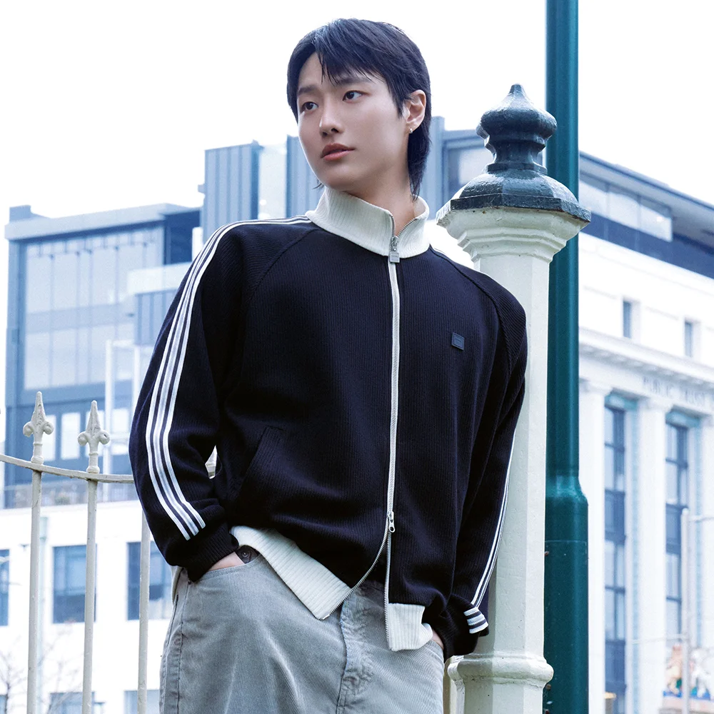 1911 Knit Track 拉鏈 黑色
