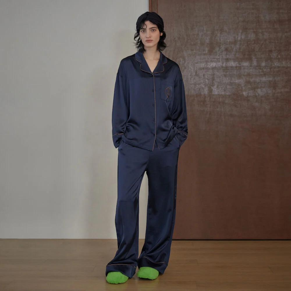 CLASSIC ROUND PAJAMA SET_wild navy