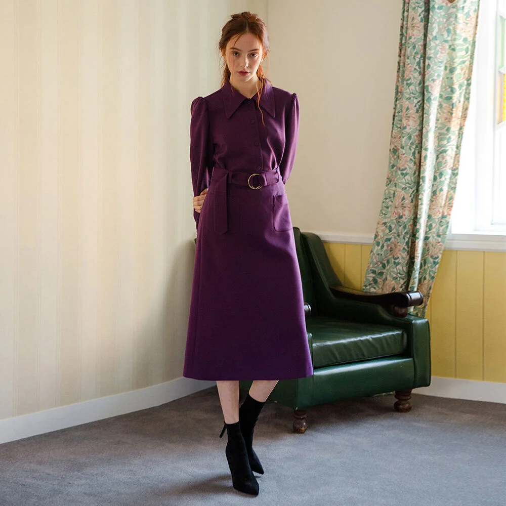PURPLE A SKIRT