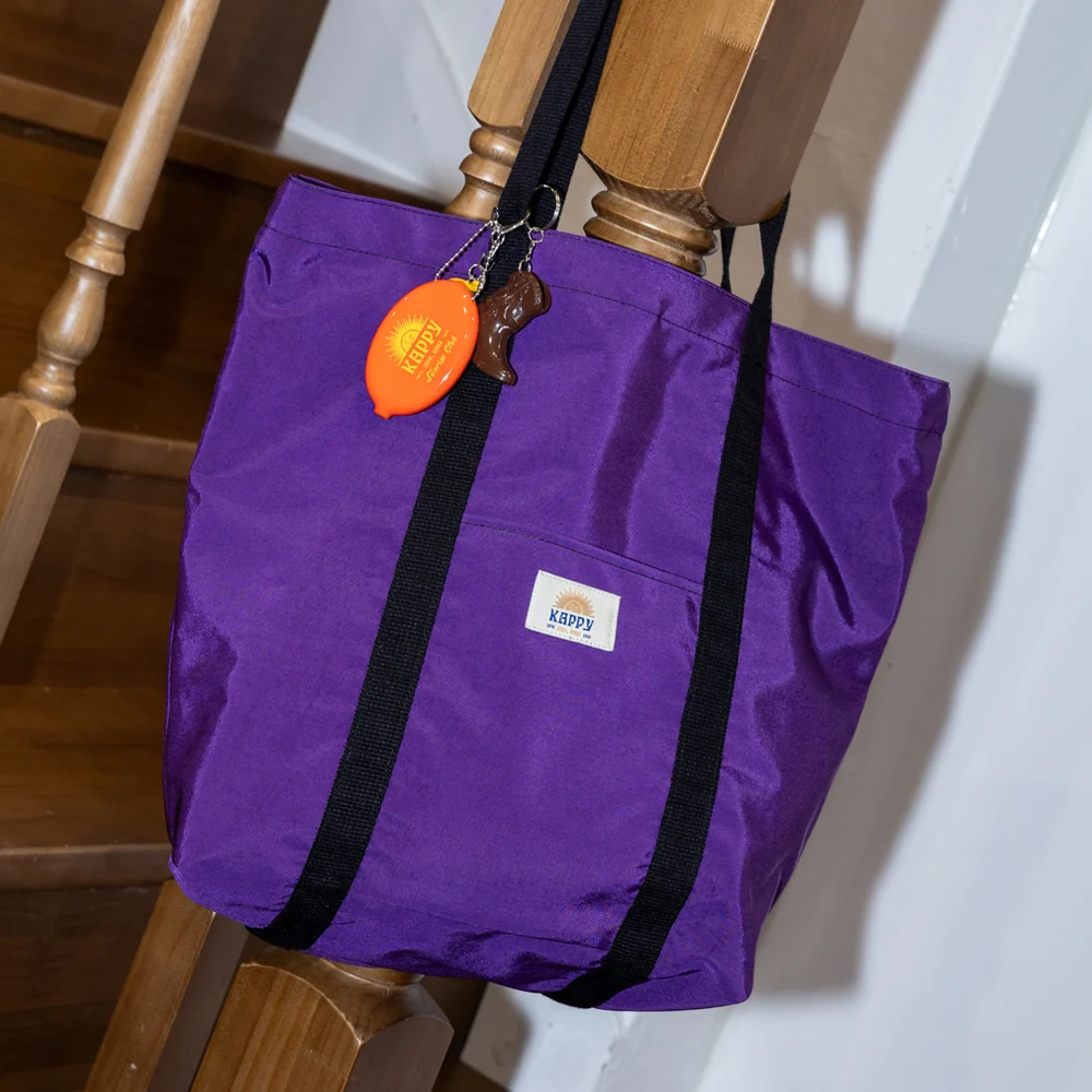SUNNY WINK NYLON TOTE BAG (PURPLE)