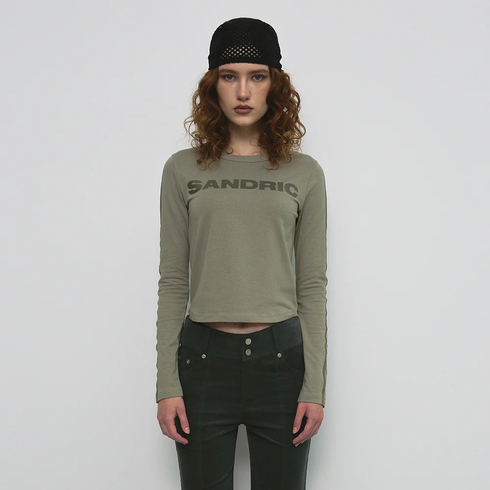 LINE LOGO T-SHIRT_KHAKI