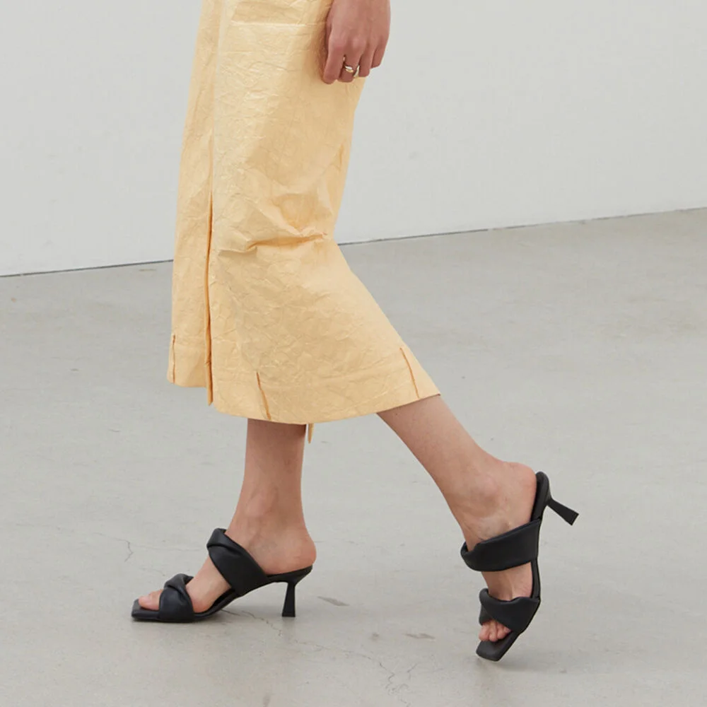 Sarah Sandals Leather Black