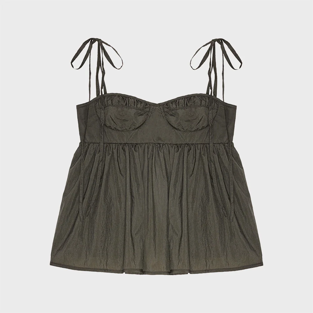 (W) ALORA TOP (PINE GREEN)