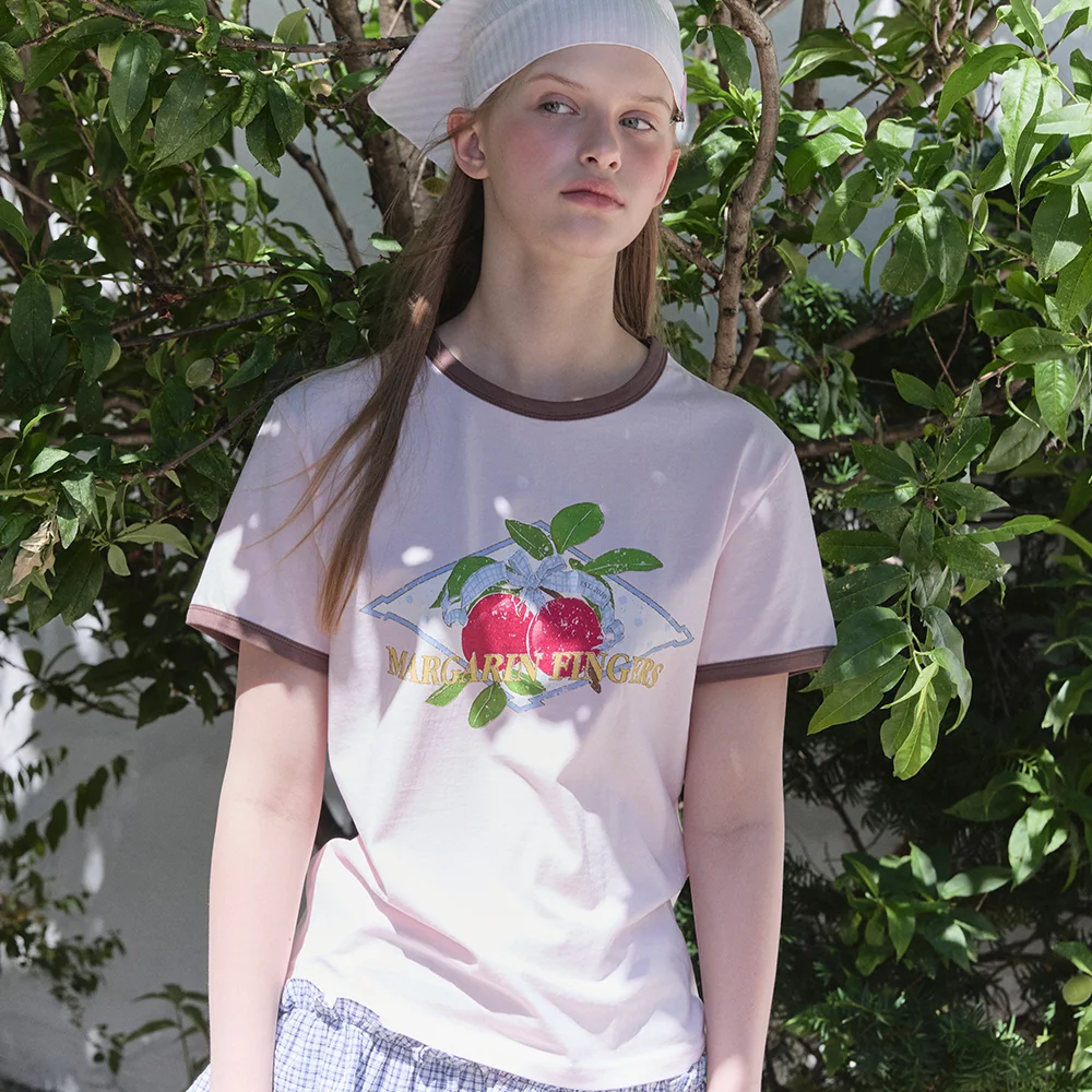 PLUM RINGER T-SHIRT (PINK)