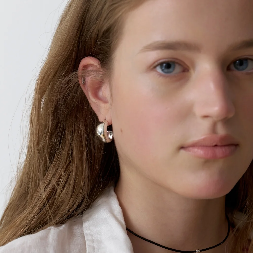 Bold Rough Earrings (L262MER050)