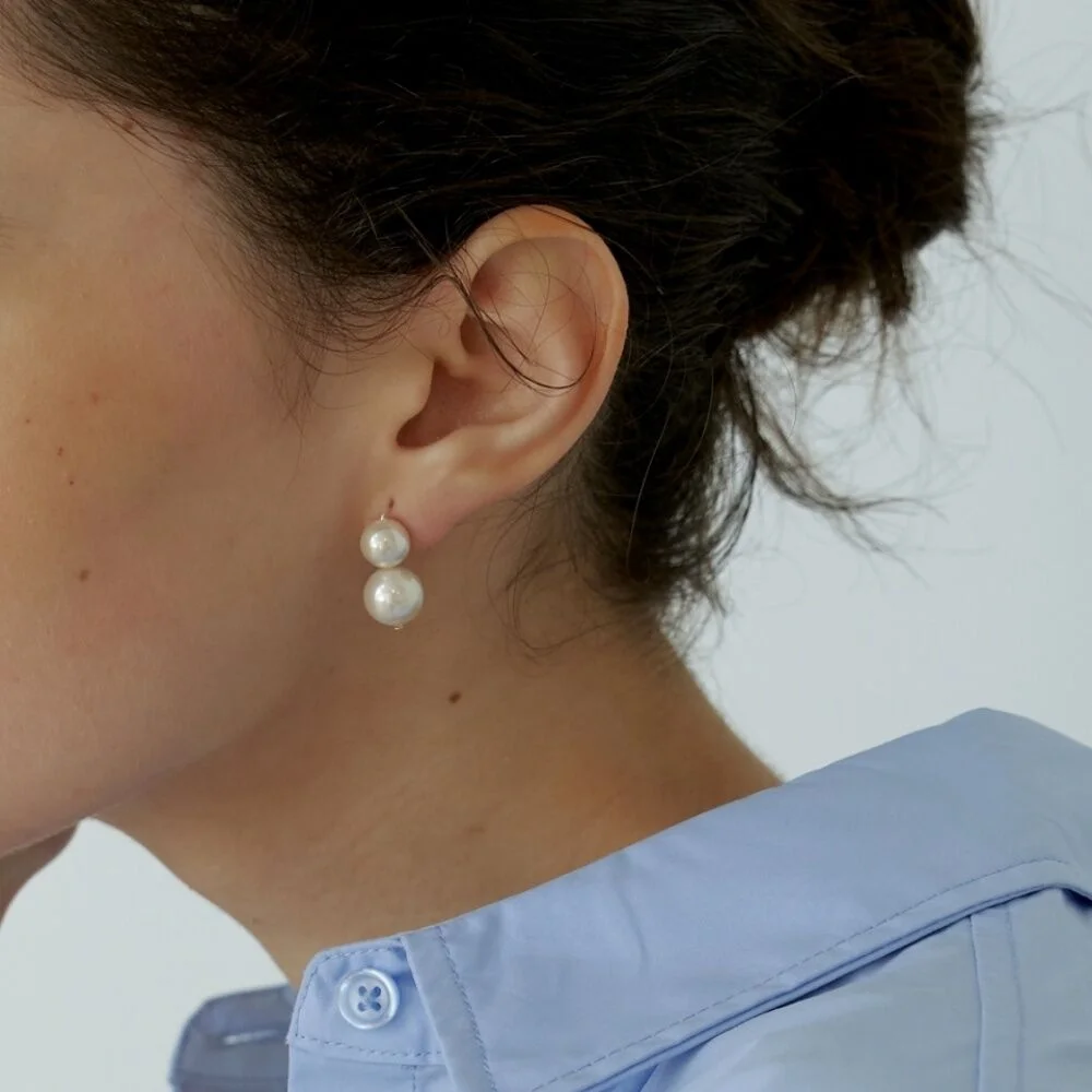 Two Pearl Earrings