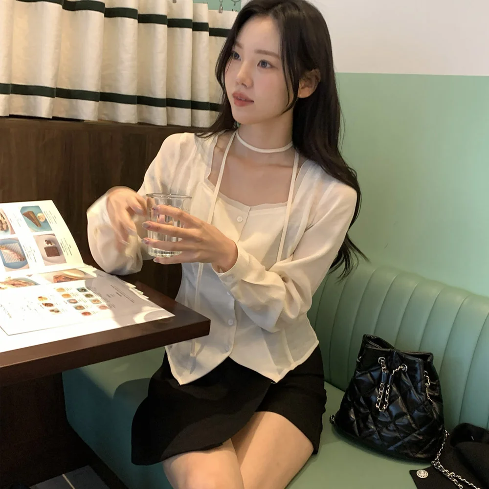Lucia 歐根紗 雪紡衫_2COLORS