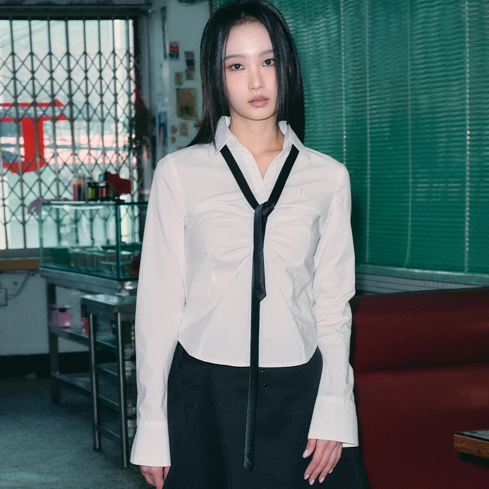 Cocolin 抽褶 修身 襯衫
