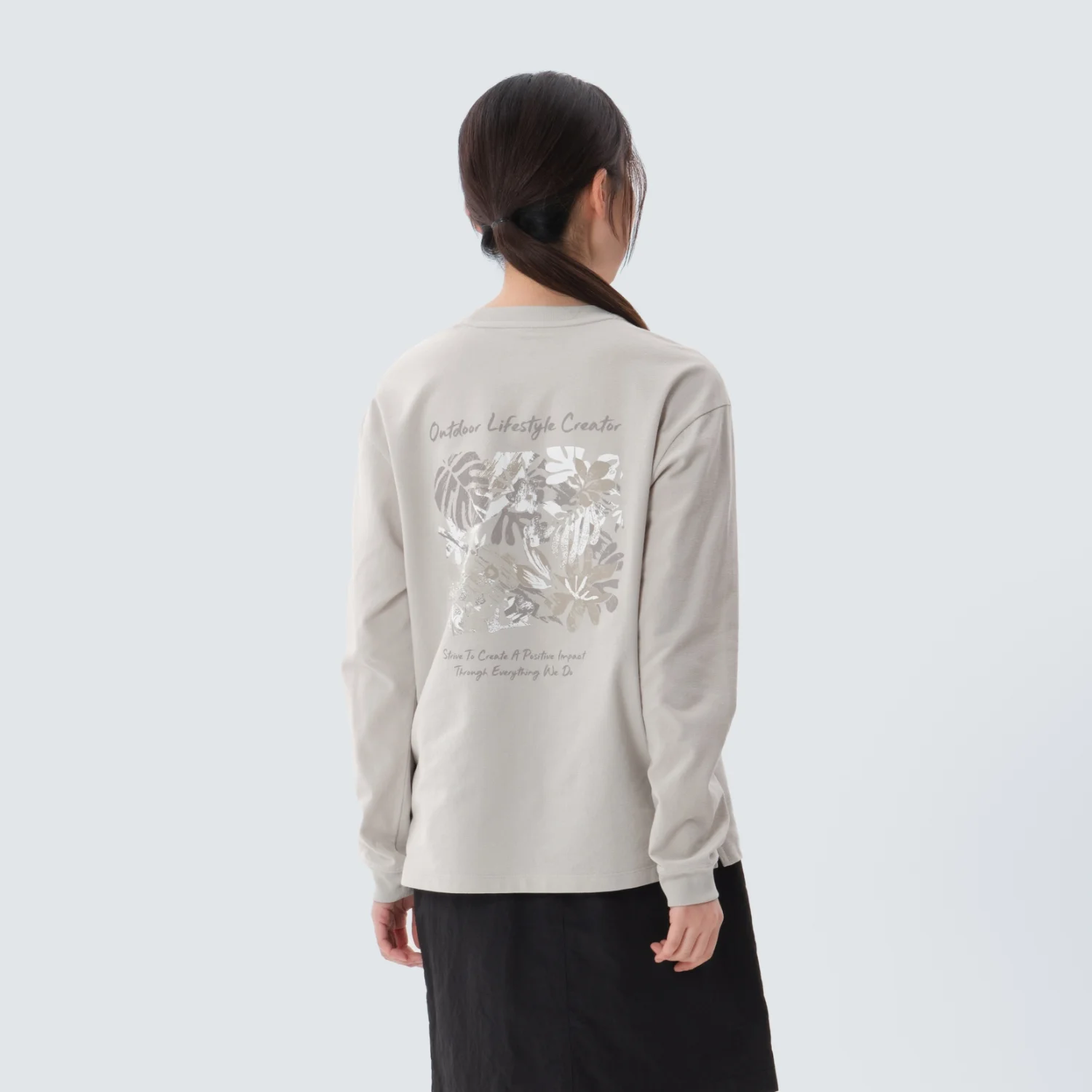 Sorona 女裝 熱帶 長袖 T恤 Light Beige (S25SWFTL63)