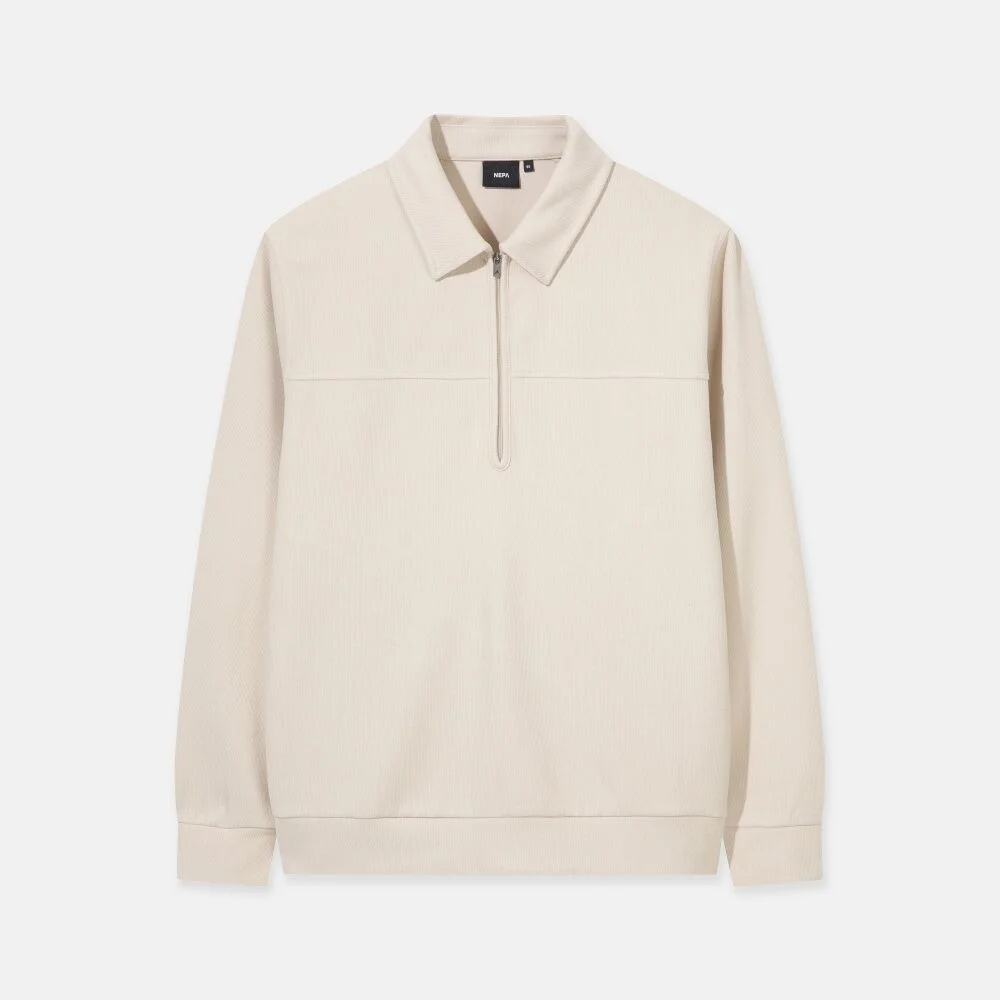 NEPA/Official Direct 7L75260 男裝 仿針織 Polo T恤_LIGHT BEIGE