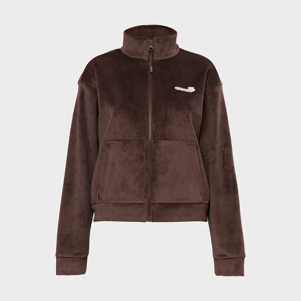 VELOUR (絲絨) 女裝 運動服 外套_Brown_DWW25152E7