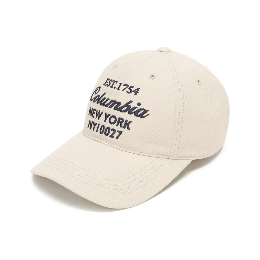 OVERSIZE LOGO COTTON BALL CAP 灰米