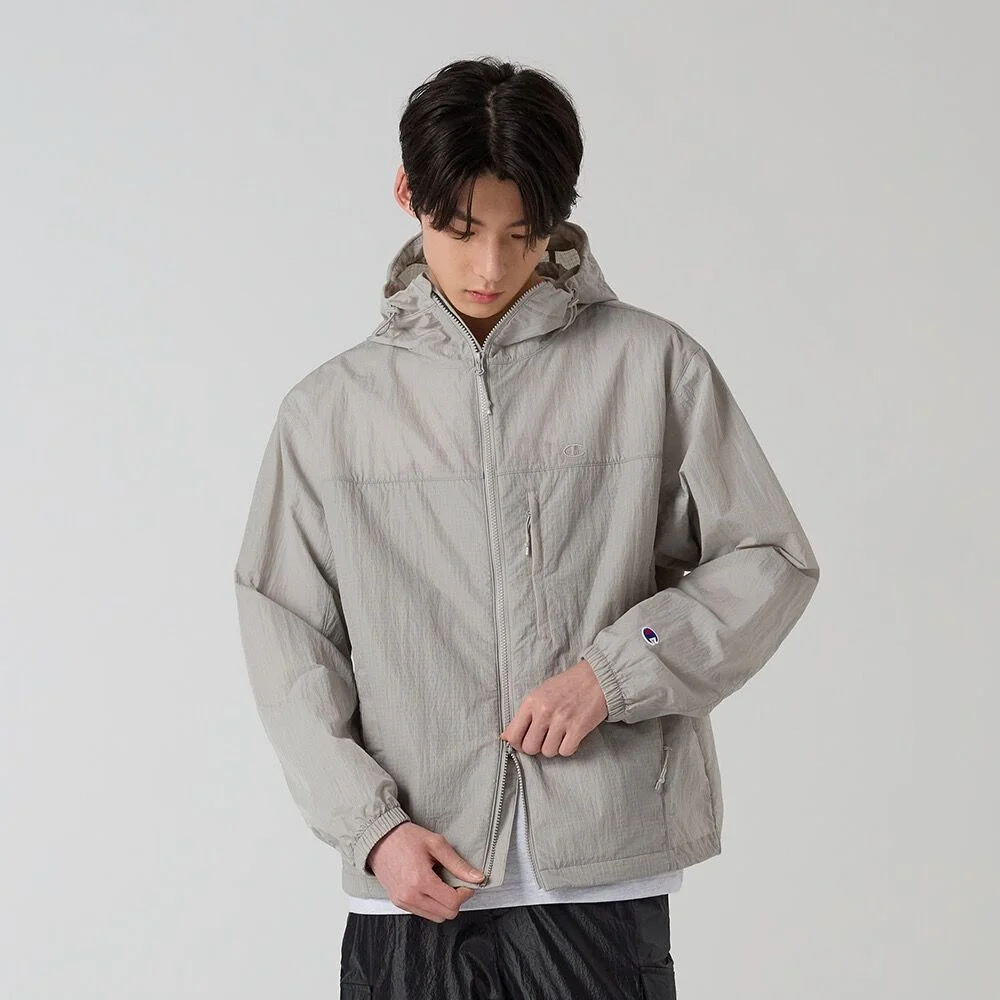 透視 尼龍 風衣 Light Grey