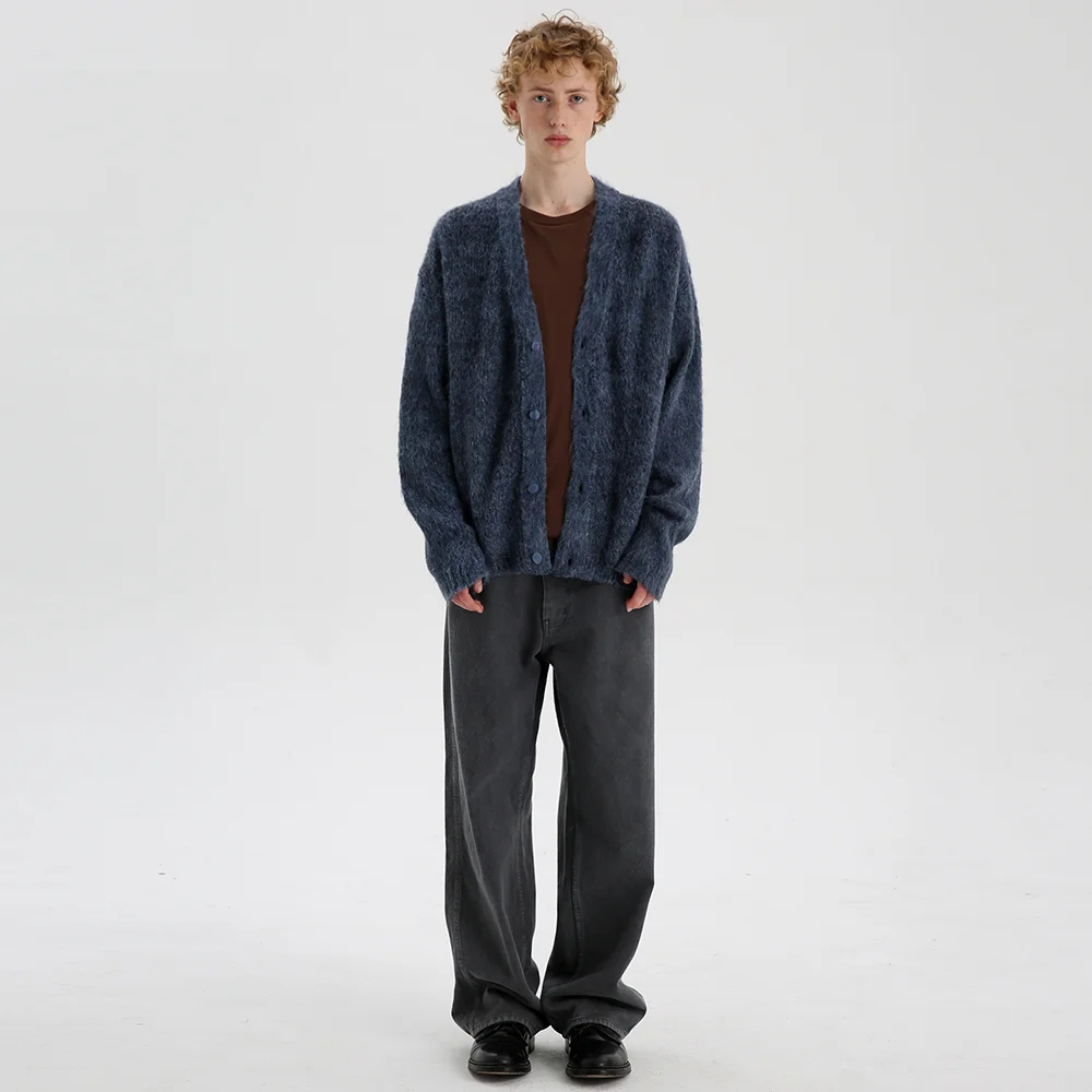 MOHAIR CARDIGAN BLUE