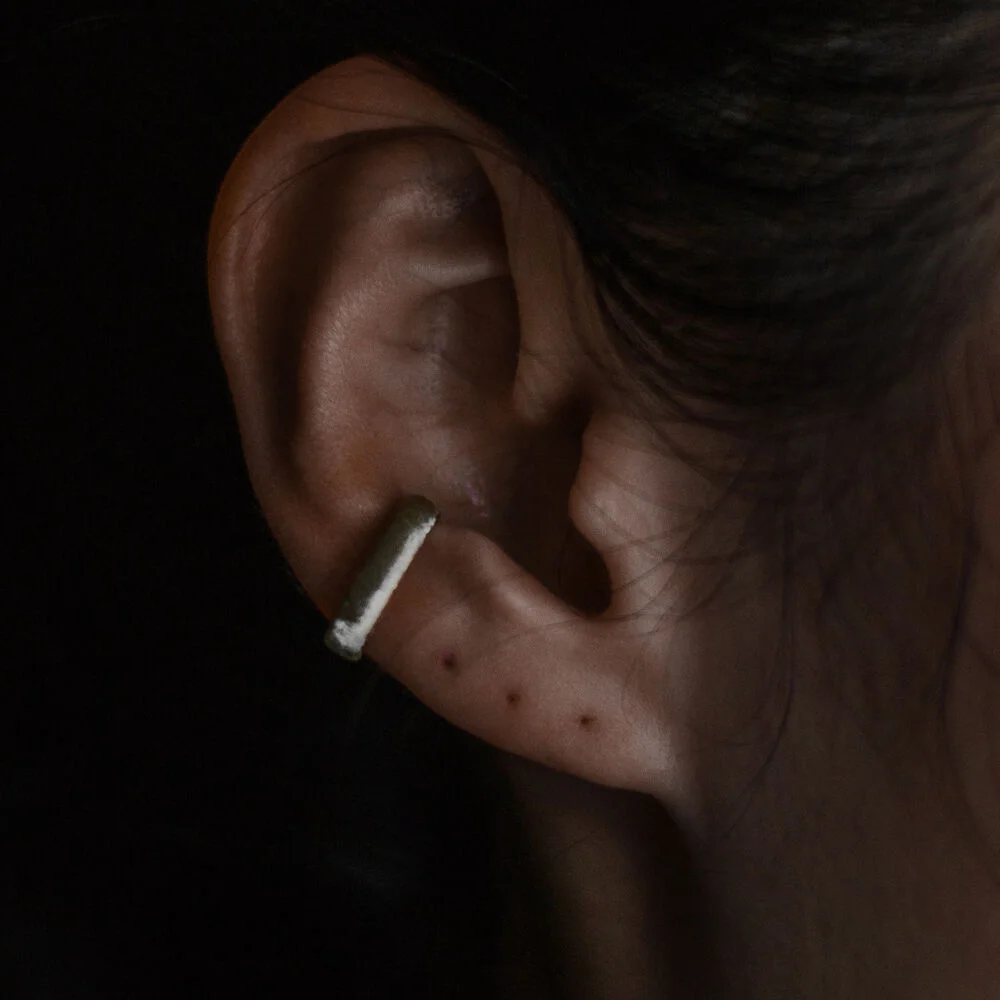 skein ear-cuffs