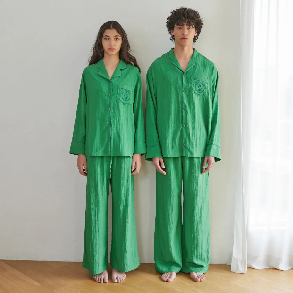 CLASSIC PAJAMA COUPLE SET_green