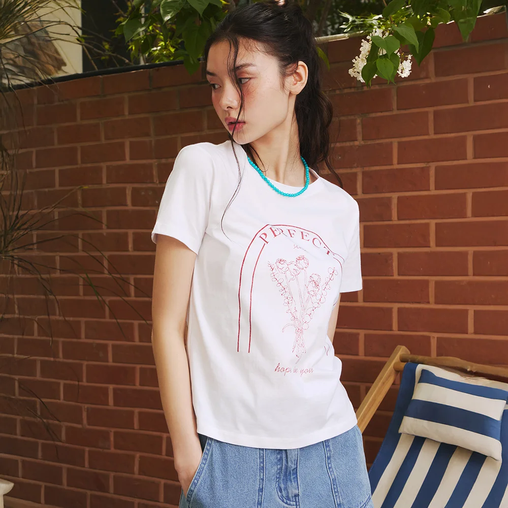 it MICHA 花卉 印花 T恤 ITP6ZTS140_2colors