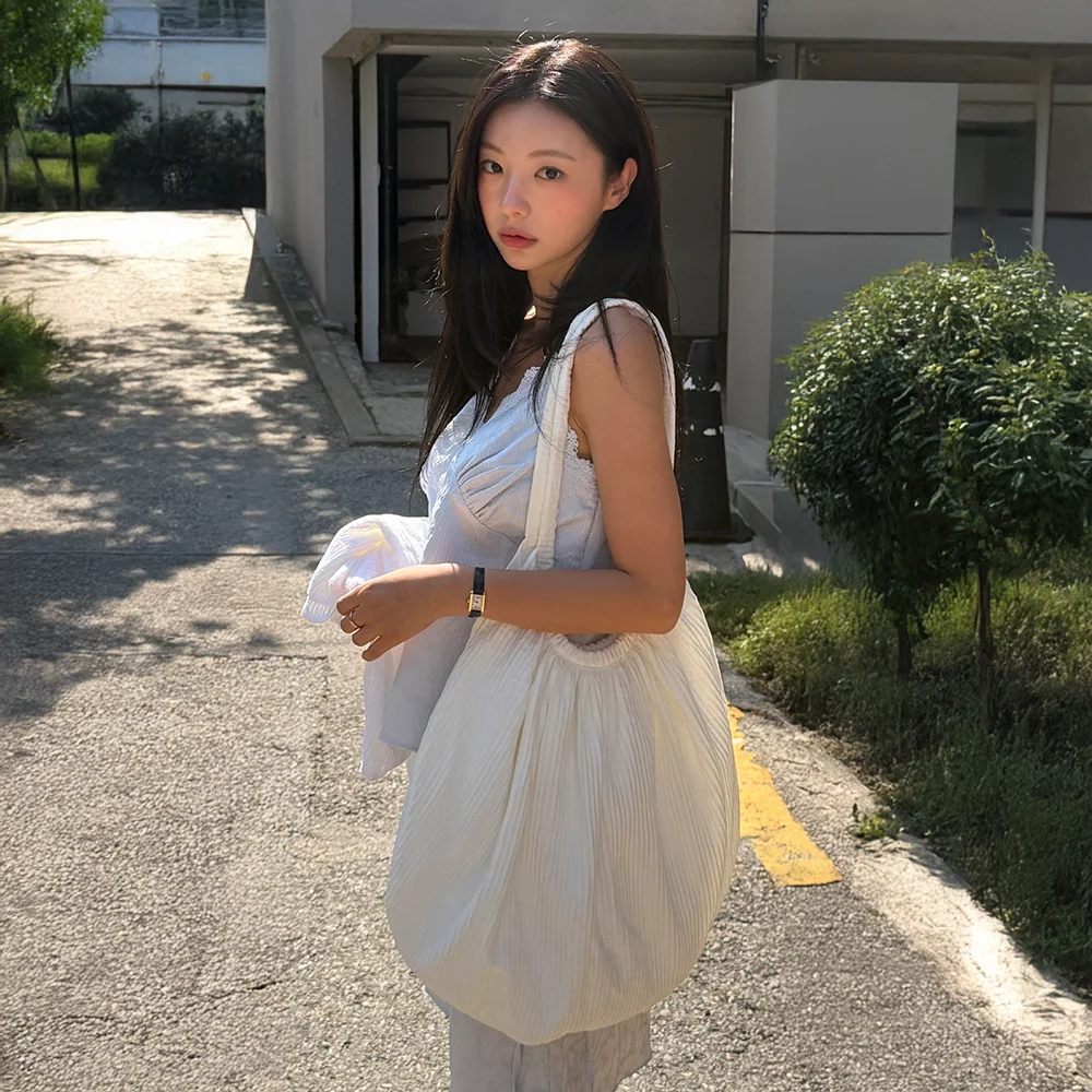 Big pleats pot bag - 2color