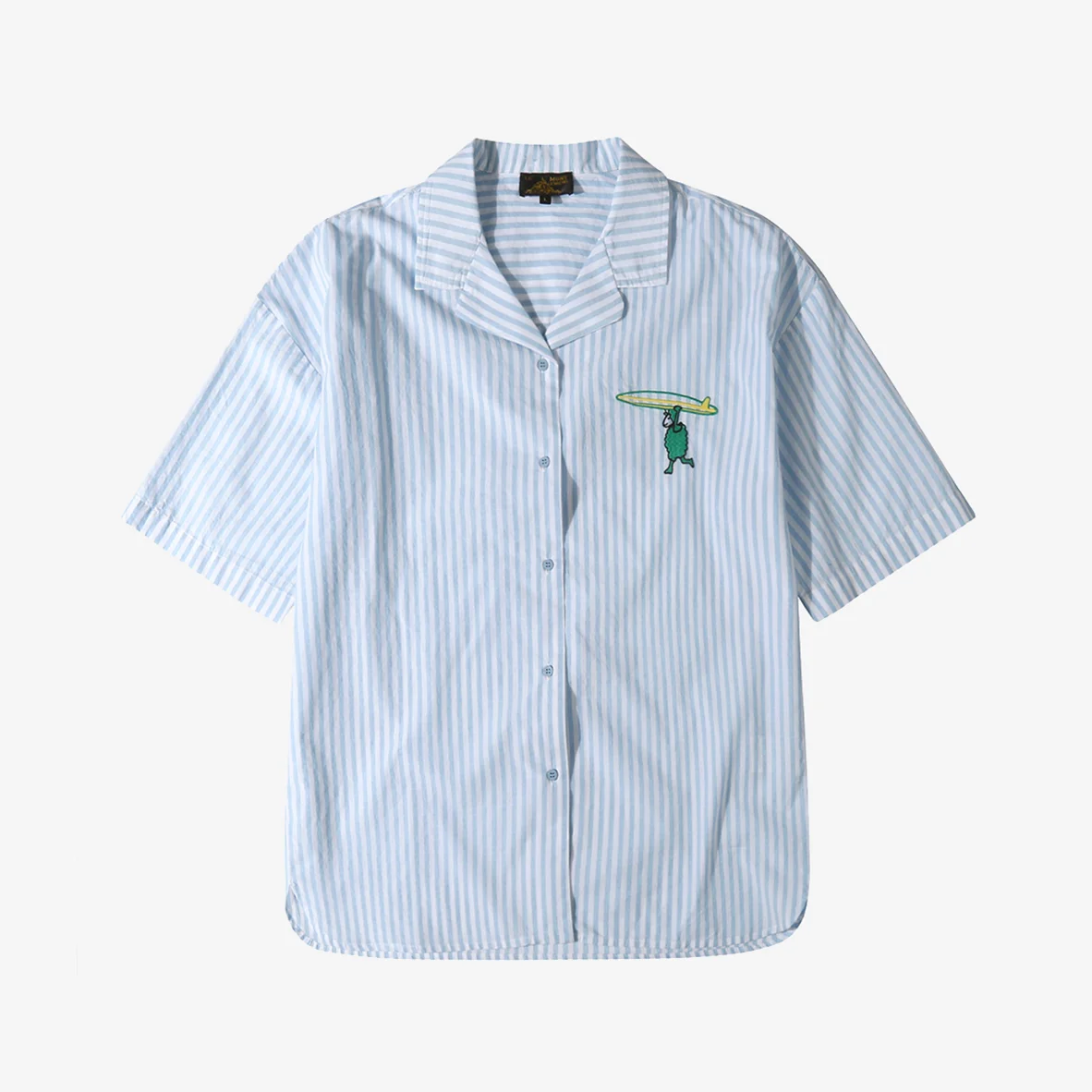 CAPULCO - Stripped shirt_Blue