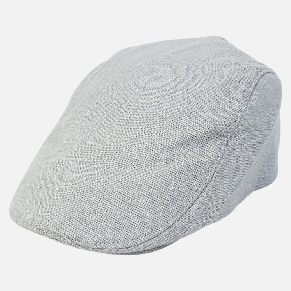 Simple Linen Light Gray Huntingcap 獵人帽
