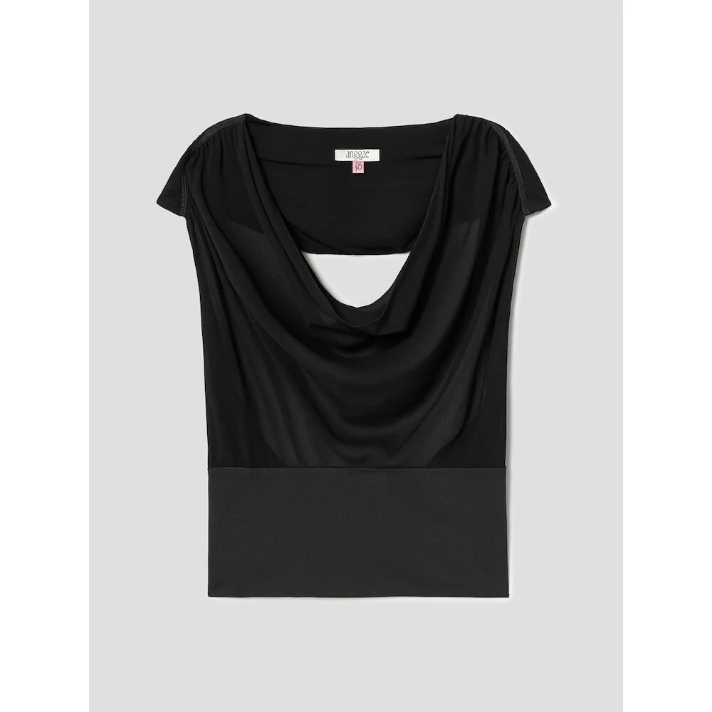 Halter Neck Blouse Black (AG5665B015)