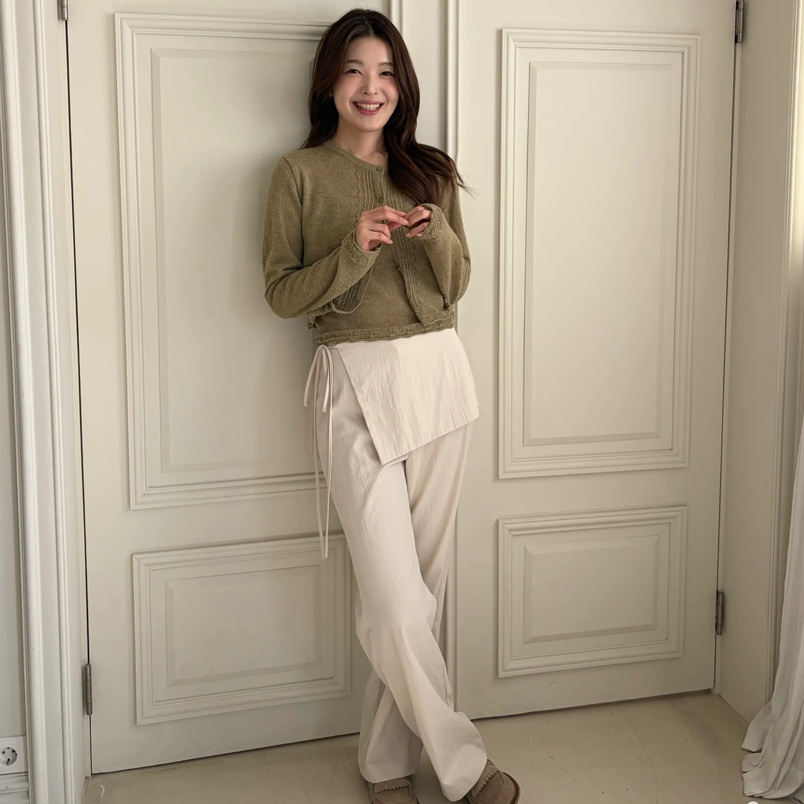 TIE WRAP SLACKS PANTS