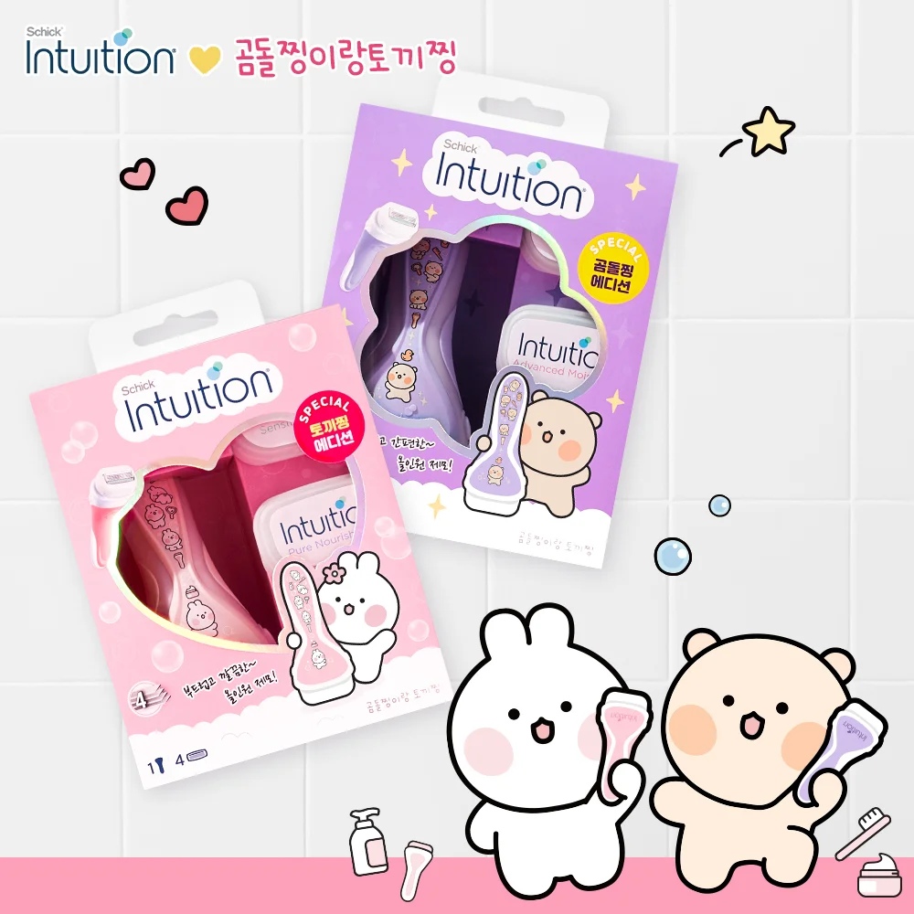 Schick 直覺 Variety Bear Zzin/Rabbit Zzin 版本 脫毛器 2款 擇1(器+刀片4入)
