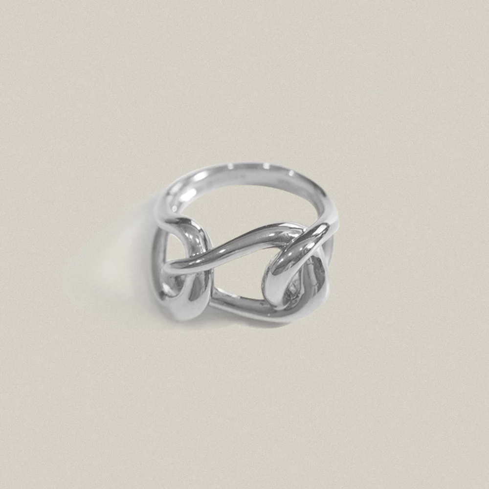Seashells Chain Ring Silver