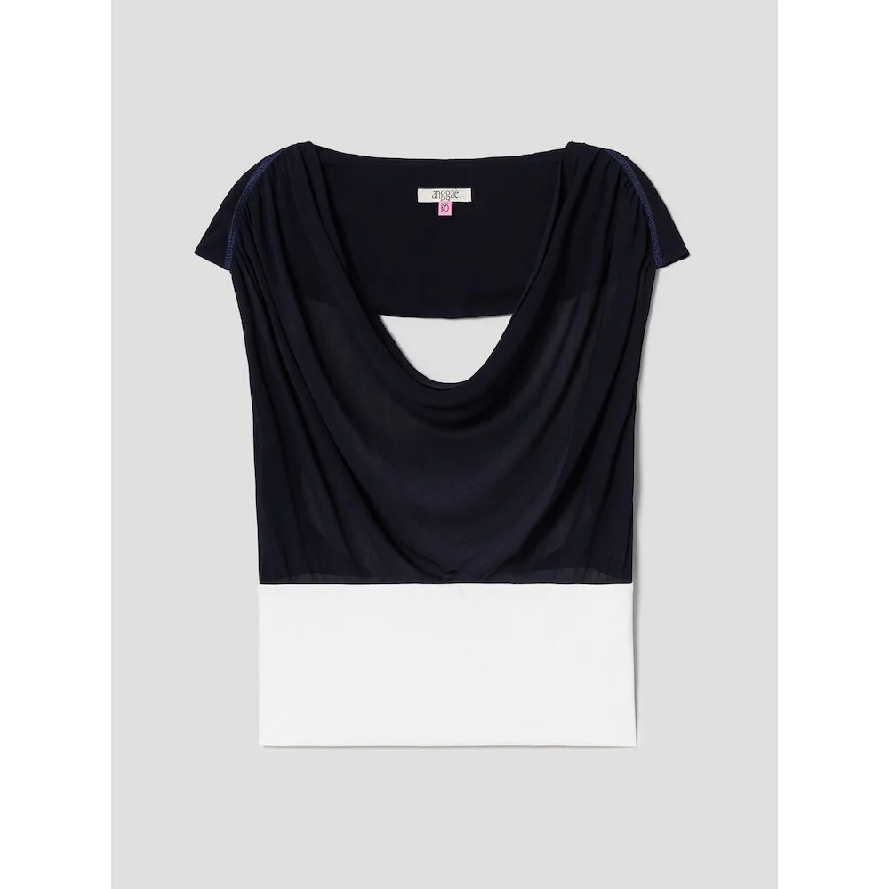 Halter Neck Blouse Navy (AG5665B01R)