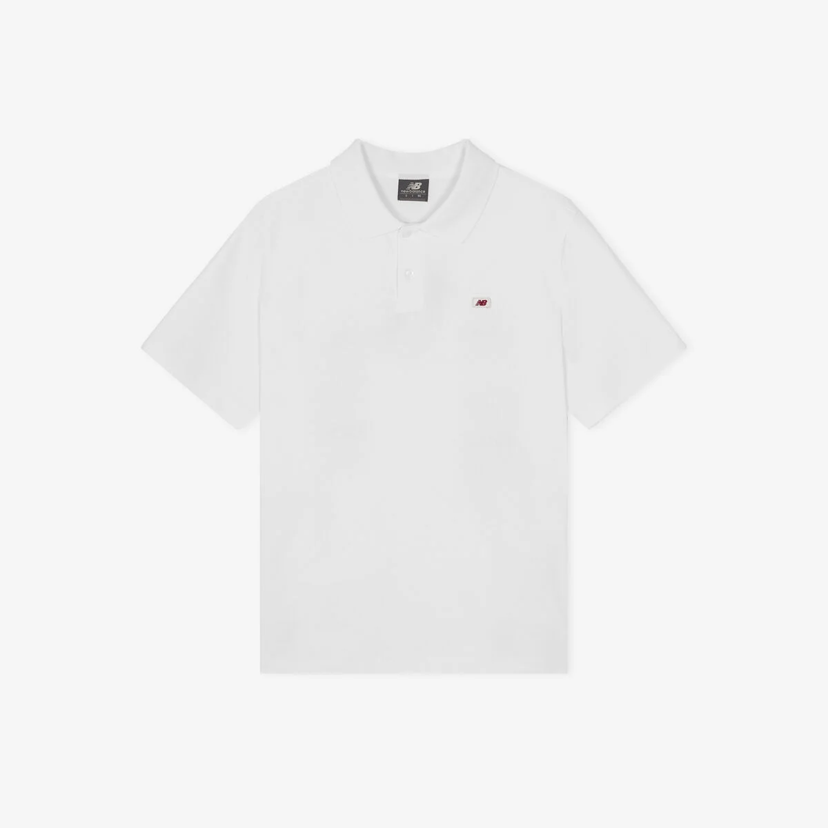 NBNFGCA023 / UNI 運動風 俱樂部 字母 Polo衫 (WHITE)