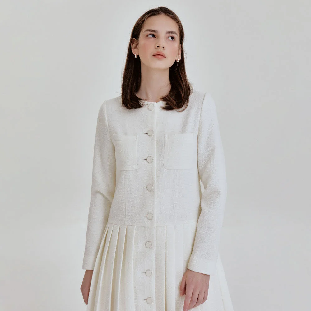 Lory tweed mini ops (ivory)