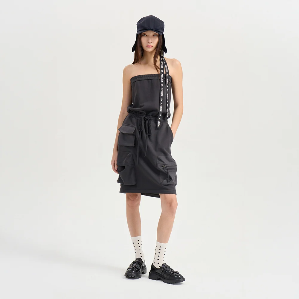 Pocket Point Jersey Top Dress (dark gray) LFDAM26830GYD