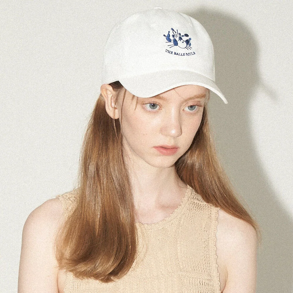 bowl cap (White navy)