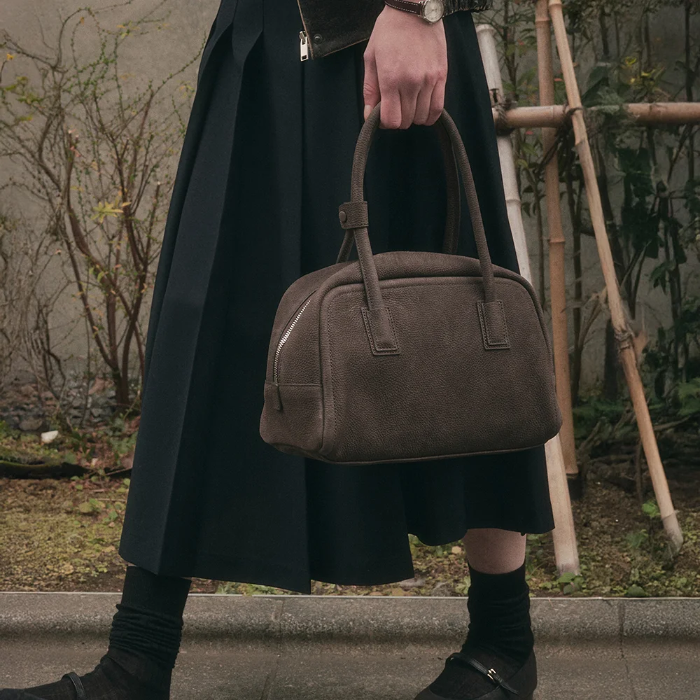 MENT NUBUCK TOTE BAG_BROWN