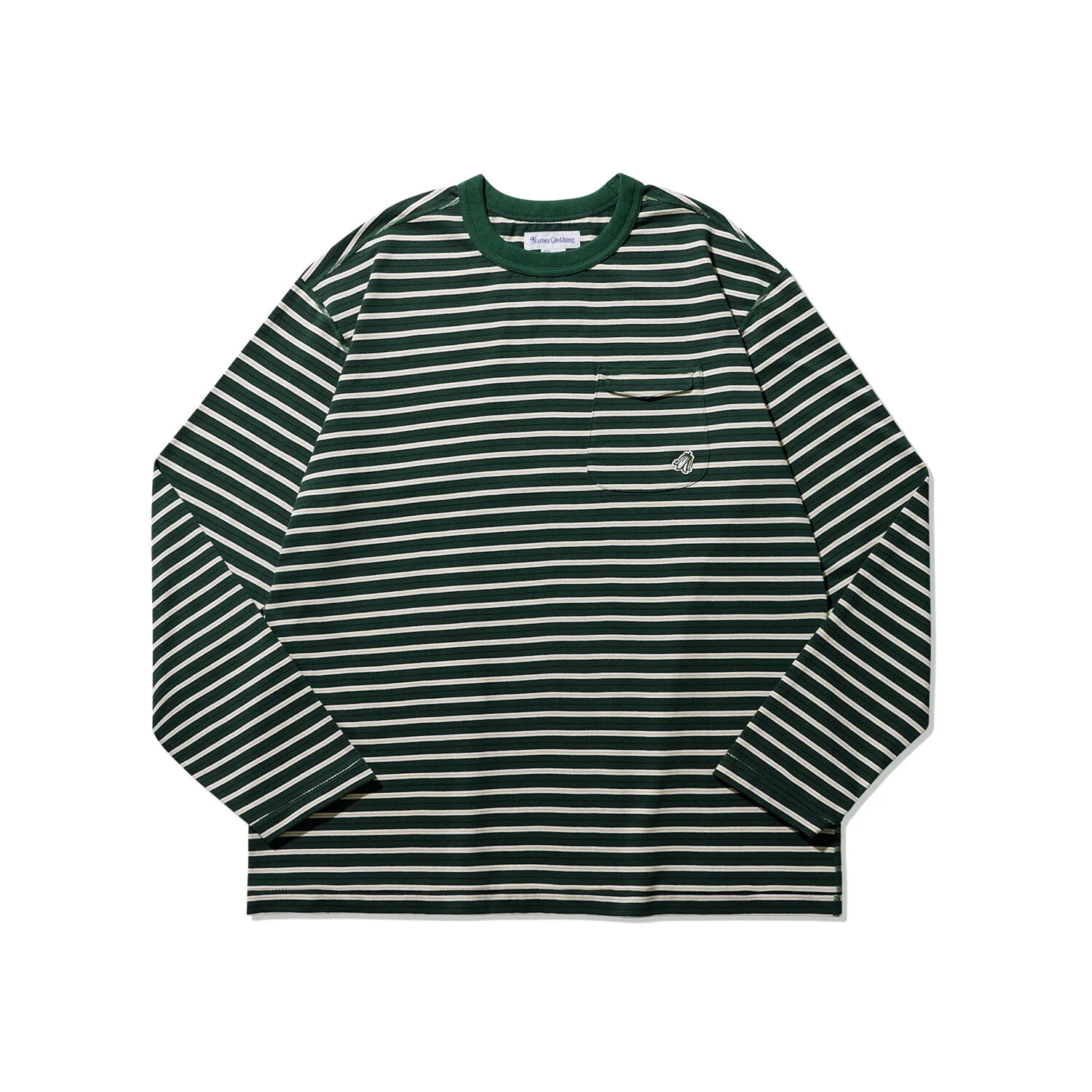 STRIPE POT POCKET T-SHIRTS GREEN