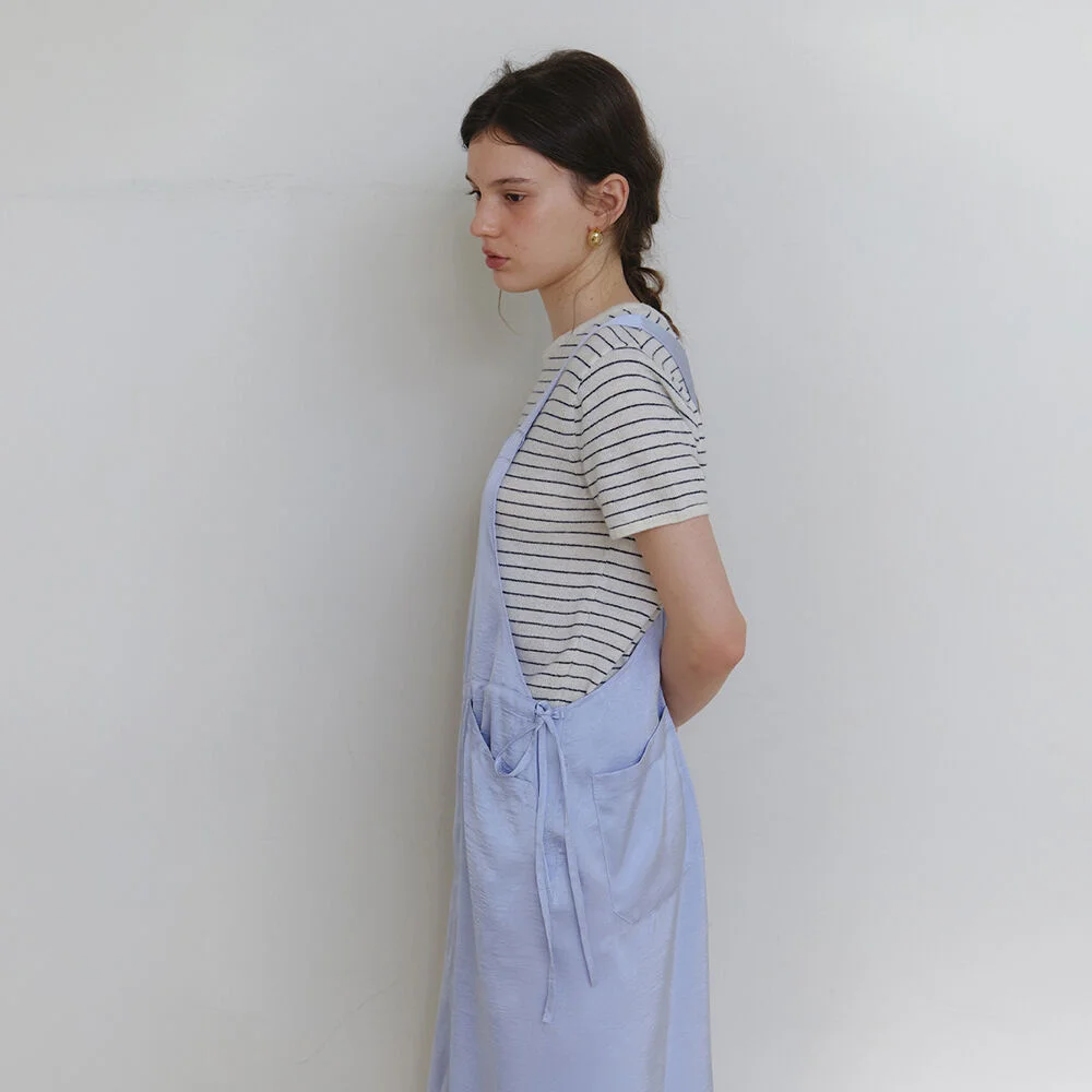Farh half knit top Ivory