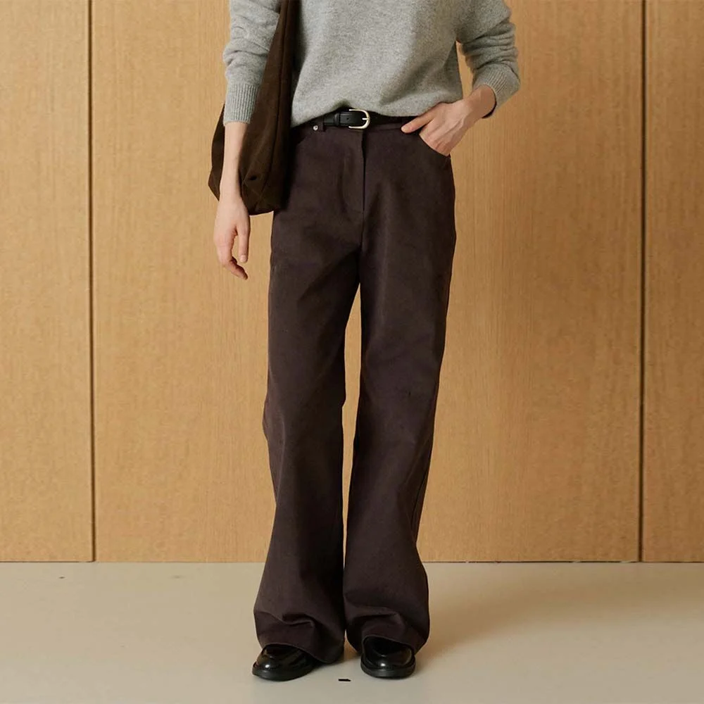 Brown Washed Denim