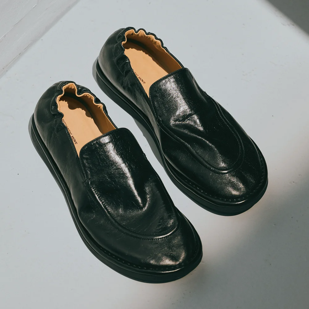 Gant 皮革 懶人鞋 R26M777 (Crack Black)
