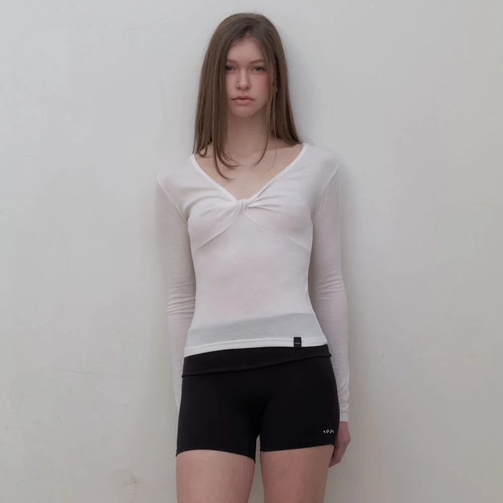 Twisted Long Sleeve 象牙色