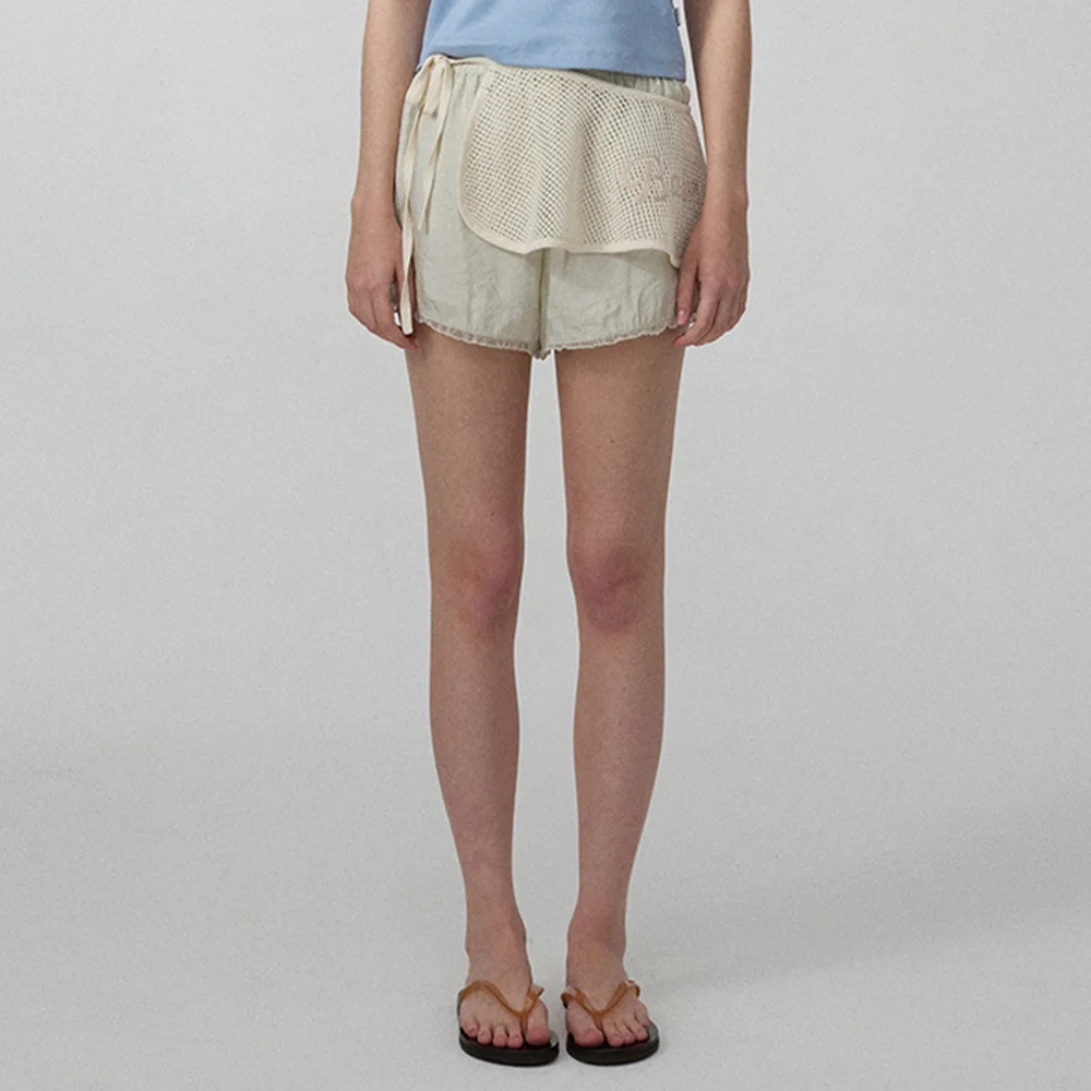 Anne Punching Layerd Wrap Knit_Cream