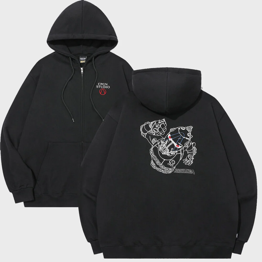 Bandit 連帽衫 拉鏈 黑色