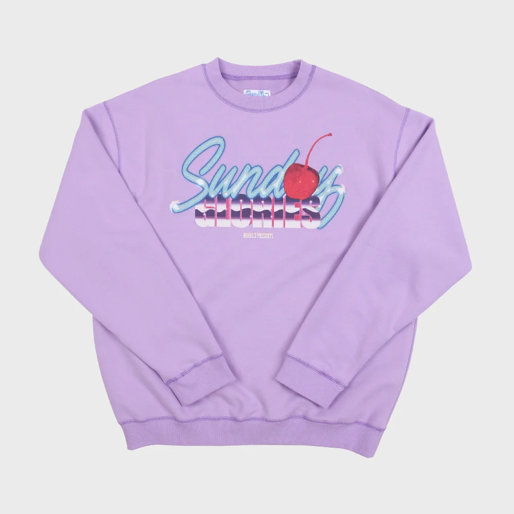 SUNDAY GLORIES SWEATSHIRTS -L.PURPLE