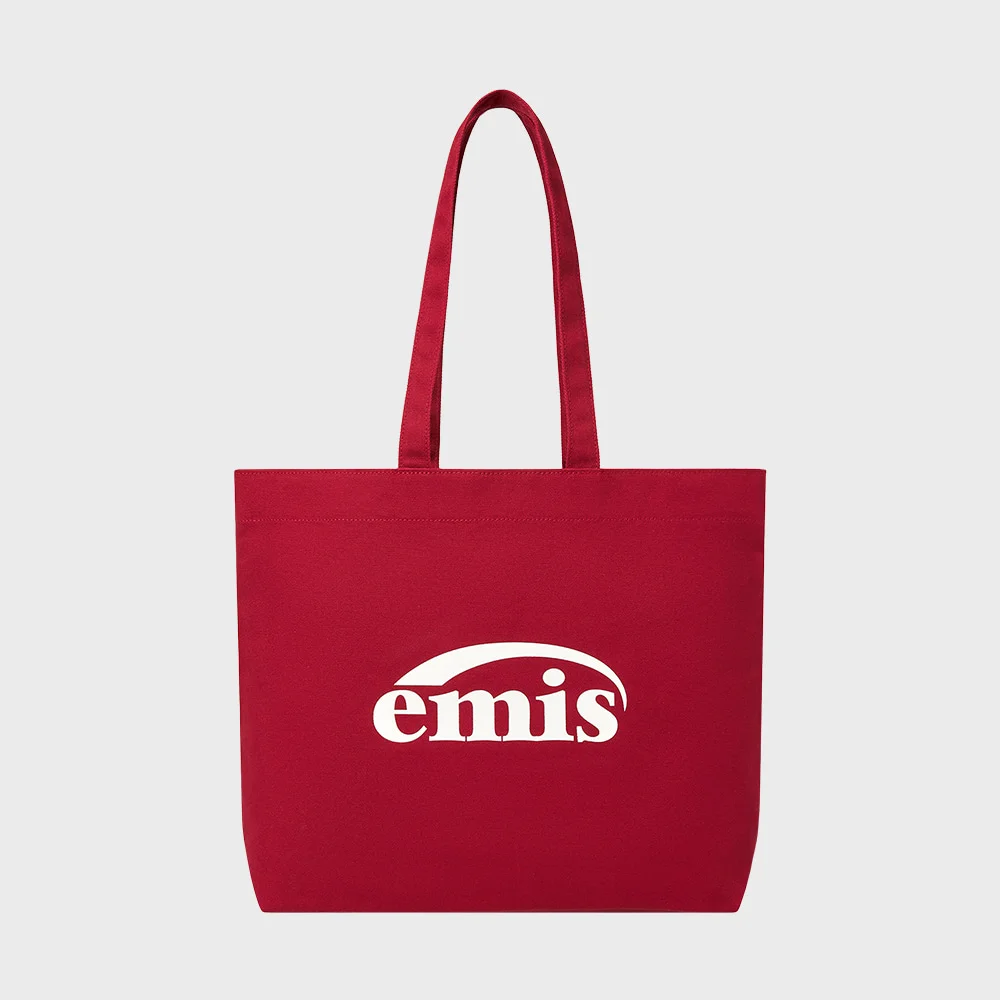 LOGO OXFORD SHOULDER BAG-BURGUNDY