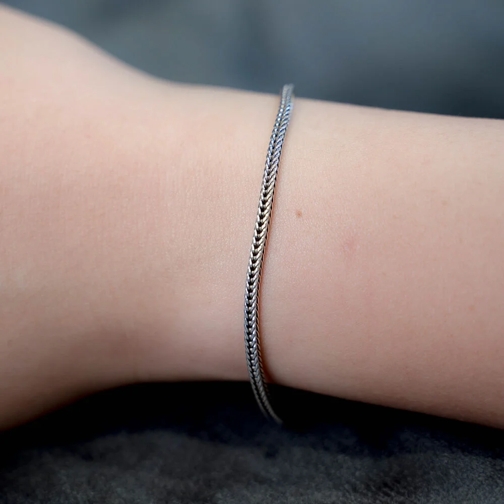 HR 106B_Silver Chain Bracelet (Silver 925)
